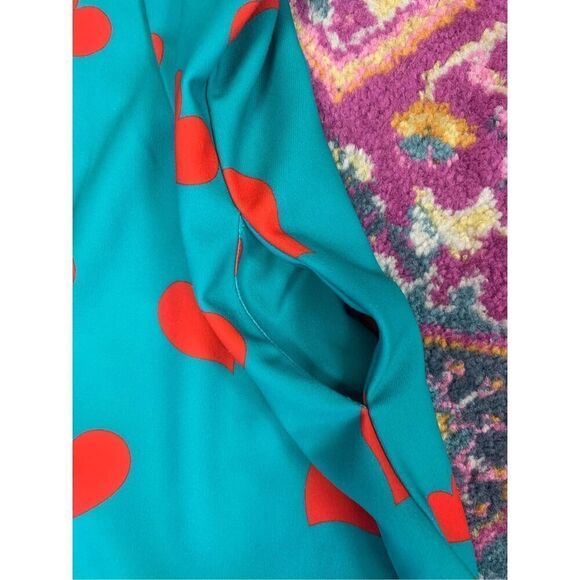 Gmess Womens Red Heart Print Bow Tie Sleeveless Mini Dress Size Medium - Picture 11 of 13